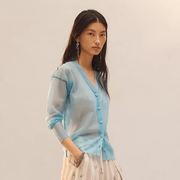 Zara Tops - ZARA LIMITED EDITION SHEER KNIT CARDIGAN